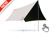 骆驼户外六角黑胶天幕