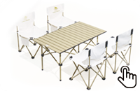 骆驼户外折叠桌椅五件套