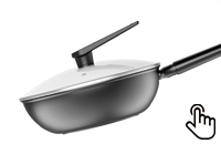 三禾微纳无涂层不粘炒锅