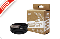  磁吸收纳编织快充线